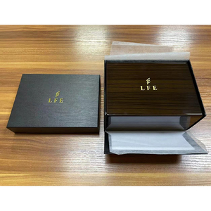 Caja de reloj de madera directa de fábrica con forro de cuero, caja de almacenamiento de relojes con 1 a 2 ranuras, logotipo personalizado, embalaje de lujo para relojes. - Product Image 4