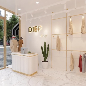 Clothing Store Fixtures & Interior Design: Custom Fashion Retail Display Shelves for Boutique Shop Fitting - Product Image 5