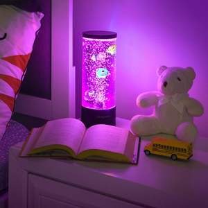 Kattenspeelgoed Nep-Vissentank <span class=keywords><strong>Mini</strong></span>-Bellenlamp Nep <span class=keywords><strong>Aquarium</strong></span> Bubbel Vislamp Kleurveranderende Sensorische Lamp - Product Image 3