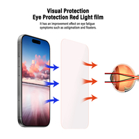 Protector de Pantalla con Terapia de Luz Roja y Logotipo OEM, Autoregenerable, EPU, 120*180mm, Anti Luz Azul, Protege los Ojos, para iPhone 17 Pro