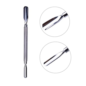 Double Ended Stainless Steel Cuticle Pusher Straight <b>Edge</b> <b>Cutter</b> Nail Pusher Manicure Remover Tool - Product Image 6