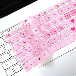 Película protetora para teclado hp de 14 polegadas, adesivos multicoloridos de silicone macio, à prova d'água, película protetora para computador