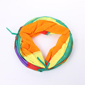 Rareweペット製品2025年デザイナー猫トンネルおもちゃ虹猫チューブおもちゃ吊りベルボール折りたたみ可能猫トンネル - Product Image 5