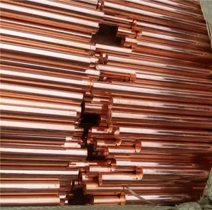 Copper Round Rod ASTM C1100 Pure Red Copper Bar / Copper Flat Bus Bar / Copper Rod