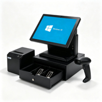 Terminal Punto de Venta RN-T16S con Pantalla Táctil Capacitiva de 15.6 Pulgadas y Caja Registradora con Carcasa de ABS, 4 GB de RAM, Windows, WiFi