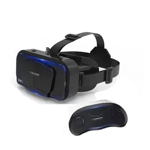 G10 VR ถนอมสายตาเสมือนจริงสำหรับเล่นเกม3D พร้อมรีโมทคอนโทรลสำหรับเล่นเกม B01แว่นตา VR สำหรับโทรศัพท์มือถือเล่นเกม