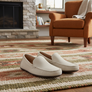 Zapatos <span class=keywords><strong>Baldwin</strong></span> con Costuras Decorativas, Parte Superior de Cuero y Suela de Goma - Product Image 1