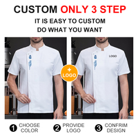 Vêtements de travail d'été pour chef de restaurant, uniforme de restauration à manches courtes pour hôtel, pâtisserie, cuisine occidentale