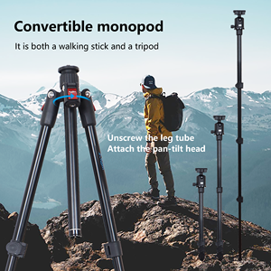 Camera Stand <strong>Tripod</strong> Ball Head <strong>Tripod</strong> for Camera Professional Aluminum Digital Video Camera <strong>Tripod</strong> Stand Flexible Travel Monopod - Product Image 6