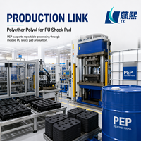 Polyol polyéther PEP de qualité industrielle pour coussinets d'amortissement des vibrations en PU
