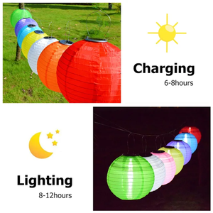<span class=keywords><strong>Colore</strong></span> arancione 30cm 12 pollici lanterna lampada solare impermeabile luci solari lanterna esterna calda bianca illuminazione solare lanterne Patio - Product Image 3