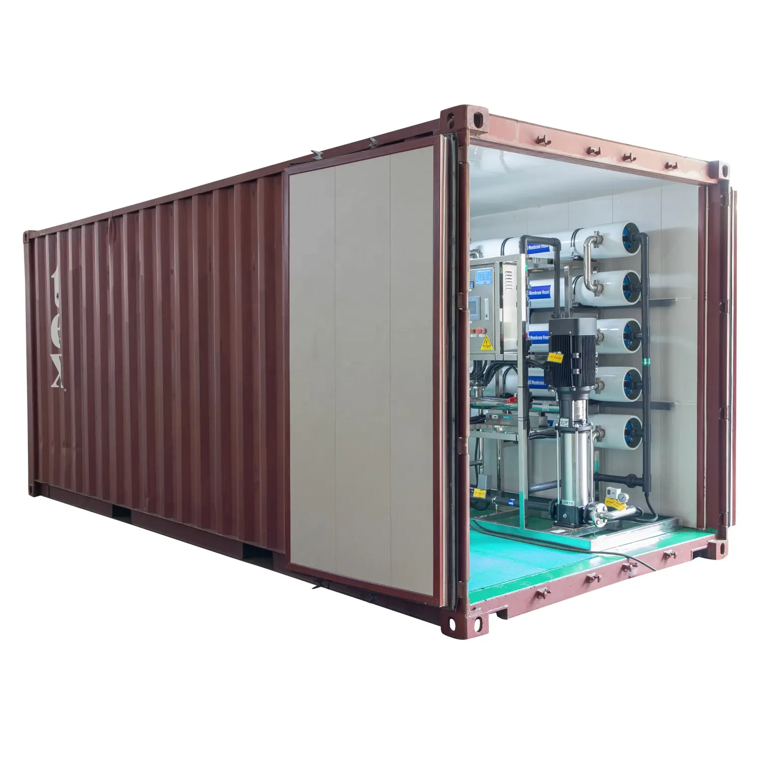 Container 2000 LPH Industrial RO Water Treatment Plant Machine Reverse Osmosis Systems For Drinking Water