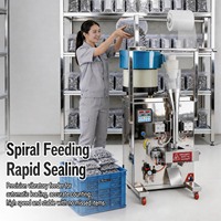 Machine d'emballage de comptage de vis, écrous et boulons de haute précision, à tête simple, double ou triple, avec formage et scellage automatiques de sacs