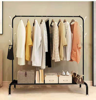 Support multifonctionnel pour vêtements, chapeaux, sol, simple, chambre à coucher, salon, organisateur de sacs, porte-vêtements