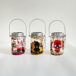 Nouveau Verre à Sublimation Transparent Effet Globe de Neige 11oz, Bocal Mason à Double Paroi, Verre Lumineux Solaire Elfe avec 2 Couvercles - Product Image 3