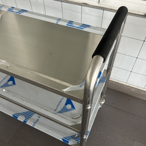 VICTORY KITCHEN Chariot commercial en acier inoxydable Chariot de transport de meubles de restaurant moderne pour l'utilisation d'hôpital de restaurant d'hôtel - Product Image 6