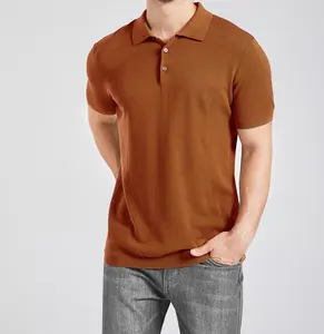 2024 pabrik grosir kemeja Polo lengan pendek Sweater 100% katun pria tugas berat kasual Golf Polo T-Shirt untuk pria