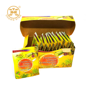 Boîte en carton vide pour sachets de thé sec en papier recyclé, thé au gingembre mélangé, 350g - Product Image 1