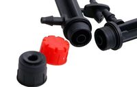 13cm Dubbele Groef Grond-inzetdruppelaar Anti-verstopping Uitlaat voor landbouw, kas, fruit, groente en gewas irrigatie