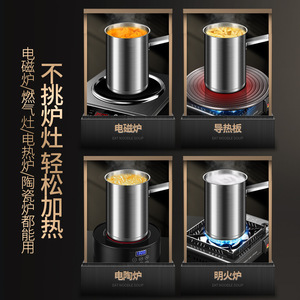 304 Stainless Steel Deep Fryer With Filter Oil <b>Saving</b> Tempura Pan For Gas Stove Household Use Round Shape Convenient Multi - Product Image 3