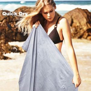 Ensemble de serviettes de sport écologiques personnalisables, séchage rapide, légères, en polyester, absorbantes et portables pour la plage et les activités de plein air - Product Image 5