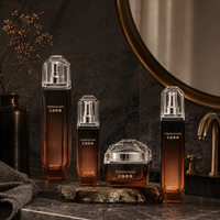 Flacon pulvérisateur vide personnalisé en verre pour sérum et crème, pot de crème pour la peau 50g 40ml 100ml 120ml, contenants d'emballage cosmétique en gros