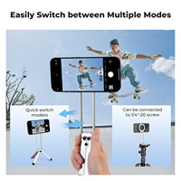 K&F Concept MS-47 Trépied magnétique pour téléphone, support magnétique puissant 23N, mini trépied en alliage d'aluminium, bâton de selfie de poche, support de téléphone