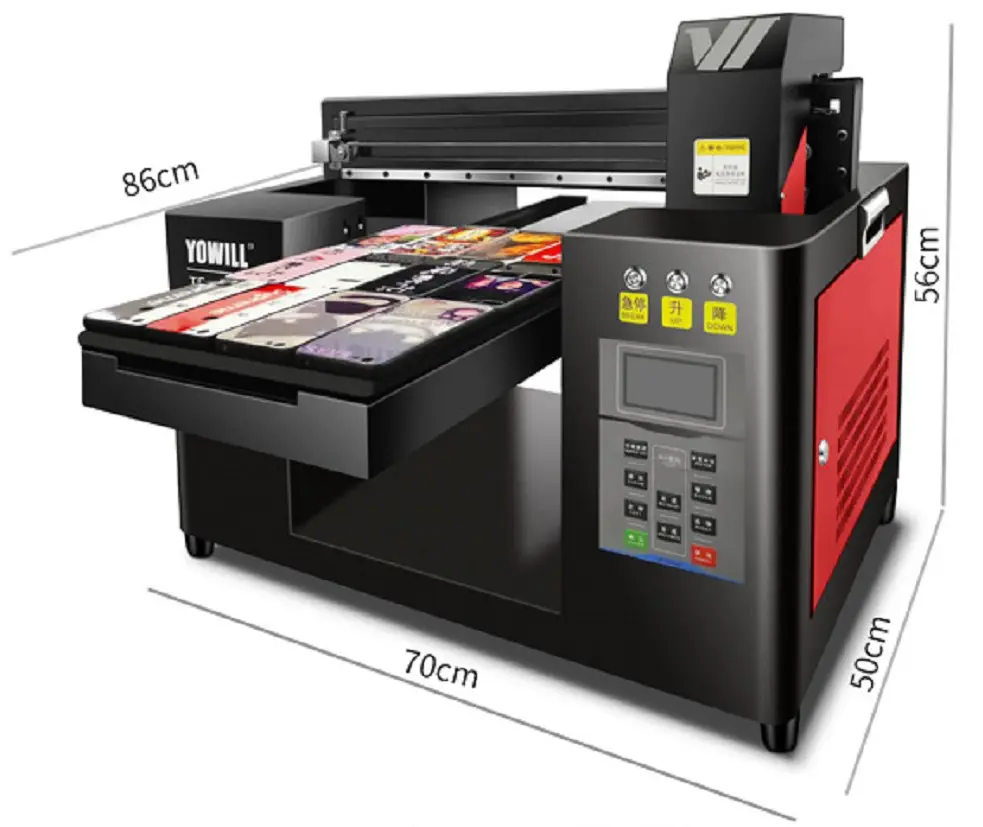 Impresora UV A3, impresora de inyección de tinta inteligente, impresión plana en funda de teléfono, madera, botellas, PVC, etc.