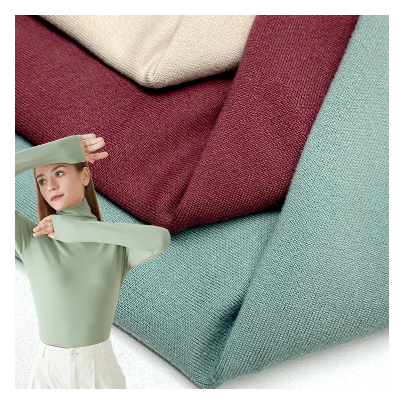 Schlussverkauf 93/7 stretch polyester dbp doppelt gebürstet gestrickt spandex 175GSM DTY einzelner jersey stoff für loungewear