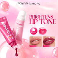 SKINEVER Gloss à lèvres juteux effet verre, enrichi en vitamine E, teinté éclaircissant, lot de 3 couleurs (Pêche, Fraise, Raisin) – Soin des lèvres