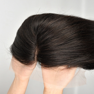 Perruques en dentelle transparente 13x6 Full HD sans colle, lisses, cheveux vierges Remy indiens, cheveux de bébé vietnamiens bruts, perruques longues - Product Image 2