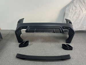 Kit de carrocería de parachoques delantero y trasero Kann para 08-18 Toyota Land Cruiser Kit de carrocería delantera y trasera de crucero modificado Alerón medio - Product Image 6