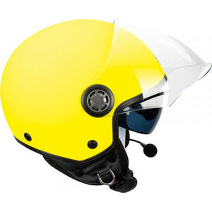 Casco Jet Befast Rapid Connect III Matt Fluo Yellow con intercomunicador integrado L - Product Image 4
