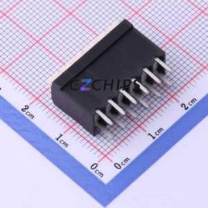 JL212V-35006B01 Spring Terminal Block Through hole Component (THT),P=3.5mm Connector 1x6P 3.5mm Black Through Hole - Product Image 2
