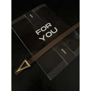 เข็มขัดหนังแท้คุณภาพสูง หนังวัวแท้ หัวเข็มขัดทรงเรขาคณิต ทนทาน เหมาะสำหรับผู้หญิง ใช้ได้กับกางเกง แจ็คเก็ต และชุดเดรส - Product Image 3