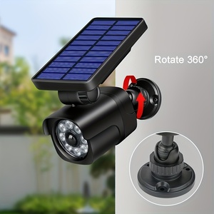 Puissantes Lampes <span class=keywords><strong>de</strong></span> Sécurité Solaires LED Extérieures <span class=keywords><strong>avec</strong></span> Détecteur <span class=keywords><strong>de</strong></span> <span class=keywords><strong>Mouvement</strong></span>, Éclairage Mural Étanchéité <span class=keywords><strong>de</strong></span> Rue et Fausse Caméra pour Jardin - Product Image 5