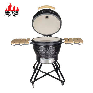 Griglia Kamado in Ceramica Nera Serie R Kimber da 24 Pollici per Barbecue da Giardino, Prodotta da KIMSTONE - Product Image 3
