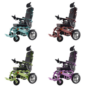 <span class=keywords><strong>Fauteuil</strong></span> roulant médical électrique inclinable et réglable en aluminium de qualité supérieure pour personnes âgées - Product Image 1