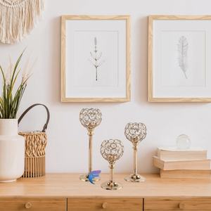 เชิงเทียนเหล็กประดับทองเคาน์เตอร์เพชรอุปกรณ์อีสเตอร์งานแต่งงานเป็นมิตรกับสิ่งแวดล้อม - Product Image 4