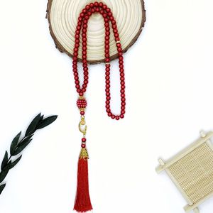 En gros Bijoux islamiques : Collier Tasbih musulman <span class=keywords><strong>de</strong></span> prière islamique à 99 perles <span class=keywords><strong>de</strong></span> verre avec pompon - Product Image 5