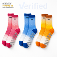 Chaussettes de yoga de haute qualité pour femmes, antidérapantes, avec impression numérique, respirantes, chaussettes de pilates pour femmes avec logo personnalisé