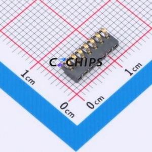 GT-BTP16007-0180B-014A Blade/Spring Contact Battery Connector SMD,P=1.6mm Connector Spring Contact Type 1.6mm 7P Vertical Mount - Product Image 1