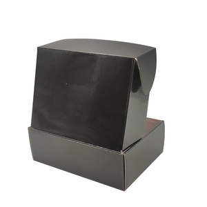 Box Black Double Side Printing Corrugated Box Black Box Shipping Package Custom Logo