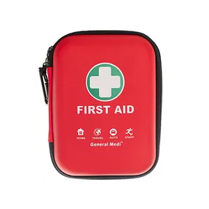 Estuche rígido portátil Ligero Primeros auxilios CE Rojo Botiquín de primeros auxilios Caja de botiquín de ayuda médica de emergencia de viaje