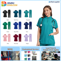 Seragam Medis Wanita & Pria Grosir OEM Custom 2026 D&Z, Setelan Jogger, Perlengkapan Perawat, Seragam Rumah Sakit, Scrub