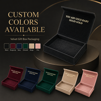 Boîte cadeau en papier velours noir personnalisée en gros pour bijoux haut de gamme et emballages de souvenirs – Fournisseur de designs