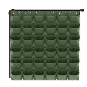 Sistema hidropónico vertical al por mayor macetas de plástico para colgar en la pared maceta vertical apilable de riego automático colgante - Product Image 1