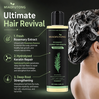 Sampo Keratin Terhidrolisis Rosemary Organik 2-in-1 Krim Herbal Anti-Ketombe Pencegah Rambut Rontok Perawatan Rambut Dewasa Unisex