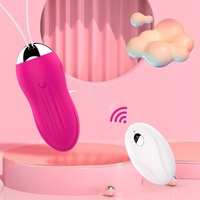 10 fréquences, œufs vibrants en silicone imperméables, vibrateur rose, rechargeable par USB, télécommande, jouet de massage pour femmes
