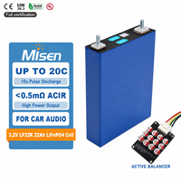 Sel Baterai Prisma LiFePO4 3.2V 20Ah LF22K 22Ah High Rate dengan Penyeimbang Aktif Opsional untuk Audio Mobil dan Bank Lithium